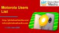 Motorola Users List PowerPoint PPT Presentation