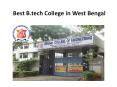 Best b.tech college in west bengal PowerPoint PPT Presentation