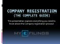 Company Registration - The Complete Guide PowerPoint PPT Presentation