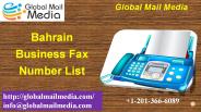 Bahrain Business Fax Number List