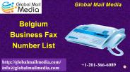 Belgium Business Fax Number List