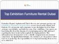 Top Exhibition Furniture Rental Dubai PowerPoint PPT Presentation