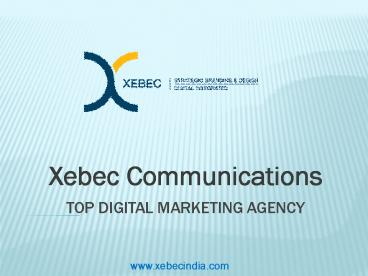 Top Advertising companies in Pune - XebecIndia