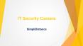 IT Security Careers - SimpliDistance PowerPoint PPT Presentation