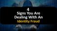 4 Signs You Are Dealing With An Identity Fraud PowerPoint PPT Presentation