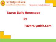 Taurus Daily Horoscope