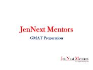 GMAT Coaching in Delhi With JenNext Mentors