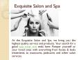 Exquisite Salon and Spa - Body Wrap, Fraxel Laser, Botox PowerPoint PPT Presentation