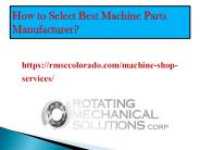 Denver machine shop