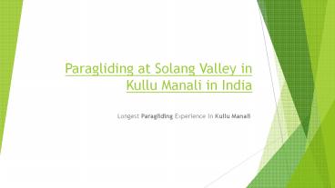 Book Paragliding in Manali | Paragliding Packages In Manali | Paragliding Tour Package in Kullu
