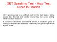 OET Speaking Test - How Test Score Is Graded (1) PowerPoint PPT Presentation