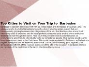 best cities in barbados