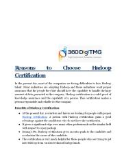 Hadoop Certification