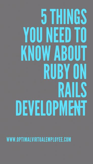 5 Things to know about Ruby On Rails (ROR)