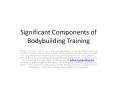 Significant Components of Bodybuilding Training PowerPoint PPT Presentation