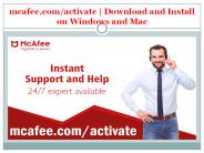 mcafee.com/activate | Download and Install on Windows and Mac
