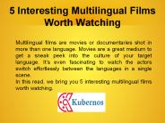 5 Interesting Multilingual Films Worth Watching