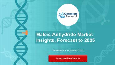 Maleic anhydride market insights, forecast to 2025