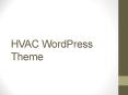 HVAC WordPress Theme PowerPoint PPT Presentation