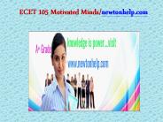 ECET 105 Motivated Minds/newtonhelp.com
