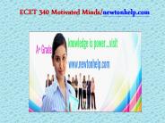 ECET 340 Motivated Minds/newtonhelp.com