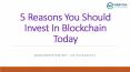 5 Reasons You Should Invest In Blockchain Today PowerPoint PPT Presentation