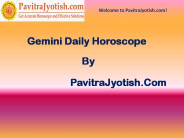 Gemini Daily Horoscope