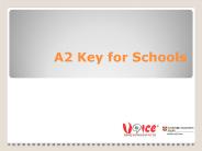 A2 Key for Schools