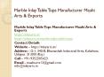 Marble Inlay Table Tops Manufacturer Maahi Arts & Exports PowerPoint PPT Presentation