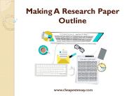How to write a research paper outline