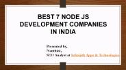 BEST 7 NODE JS DEVELOPMENT COMPANIES IN INDIA