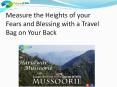Heights of your Fears and Blessing with a Travel PowerPoint PPT Presentation