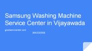 Samsung Washing Machine Service Center in Vijayawada