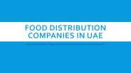 Food Distribution Companies in UAE