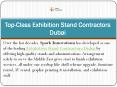 Top-Class Exhibition Stand Contractors Dubai PowerPoint PPT Presentation