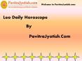Leo Daily Horoscope PowerPoint PPT Presentation