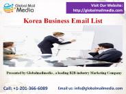 Korea Business Email List