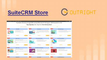 SuiteCRM Store and Our Plugin (Addons)