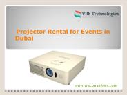 Projector Rental Dubai | Rent Projector in Dubai