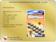 PediPaws Replacement Filing Heads 12 pack
