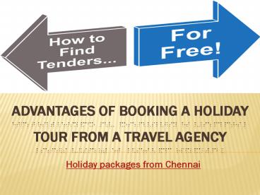 Advantages of Booking a Holiday Tour from a Travel Agency