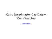 Casio Speedmaster Day-Date – Mens Watches