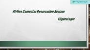 Airline Computer Reservation System