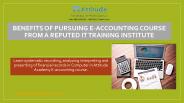 E-accounting Course Institute in Uttam Nagar | Attitude Tally Academy