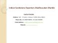Indian Sandstone Exporters Madhusudan Marble PowerPoint PPT Presentation