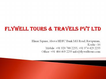 Top Kerala Tour Operator | Inbound & Outbound Tour Packages | Visa Services