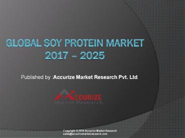 Global Soy Protein Market