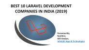BEST 10 LARAVEL DEVELOPMENT COMPANIES IN INDIA (2019)