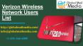 Verizon Wireless Network Users List PowerPoint PPT Presentation