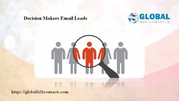 Decision Makers Email Leads